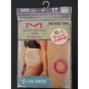 NEW SIZE 2XL WOMEN MAIDENFORM FLEXEES FEEL GOOD FASHION HIGH WAIST THONG